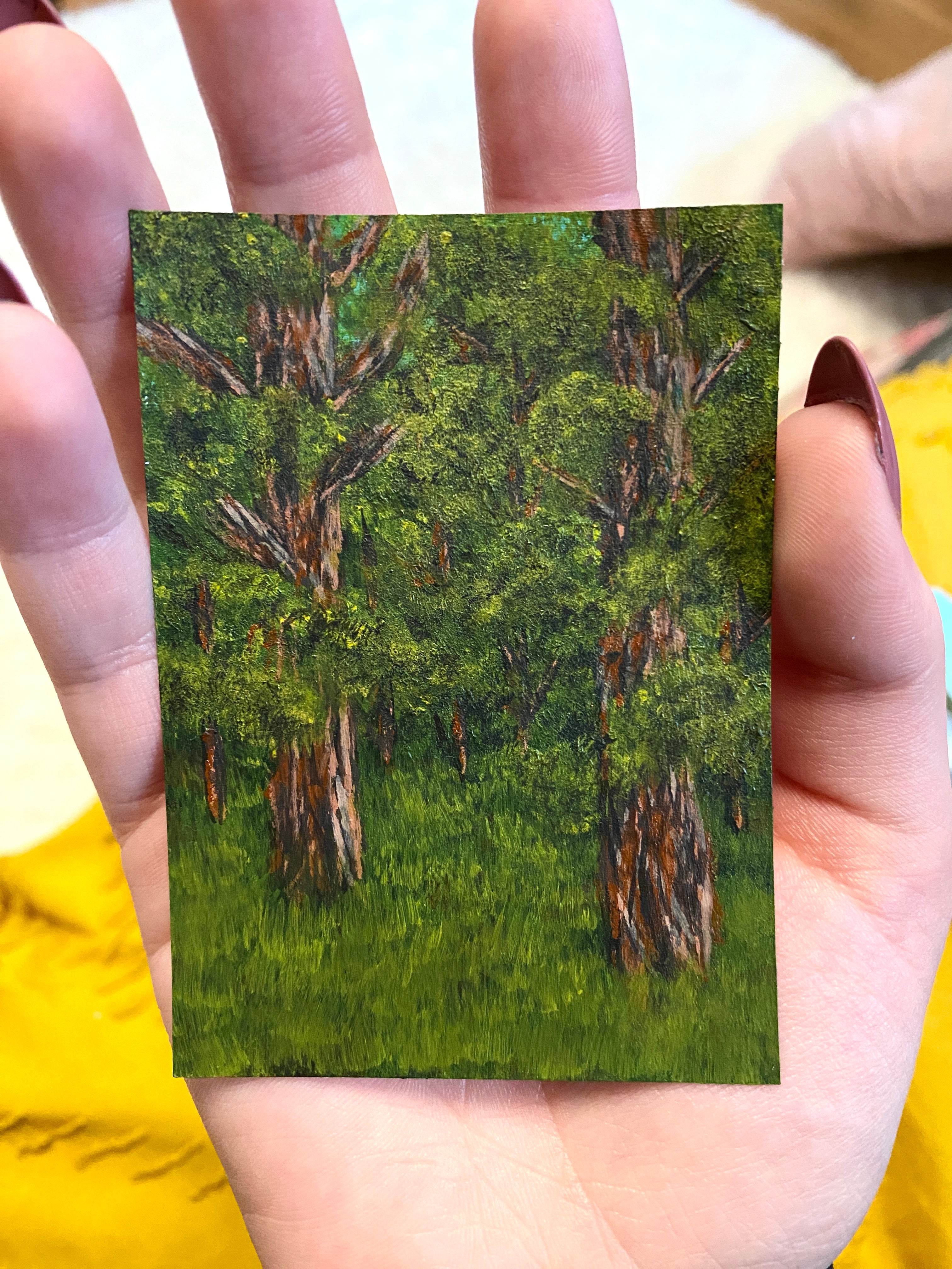 Hidden Hollow - Original ACEO Art Card