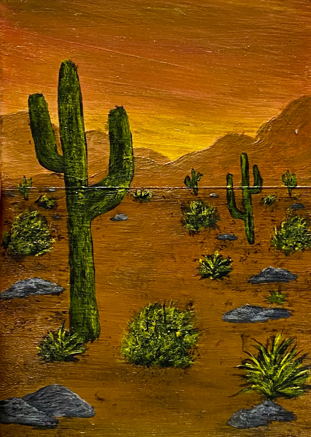 Hymn of the Searing Sky - Original ACEO Art Card