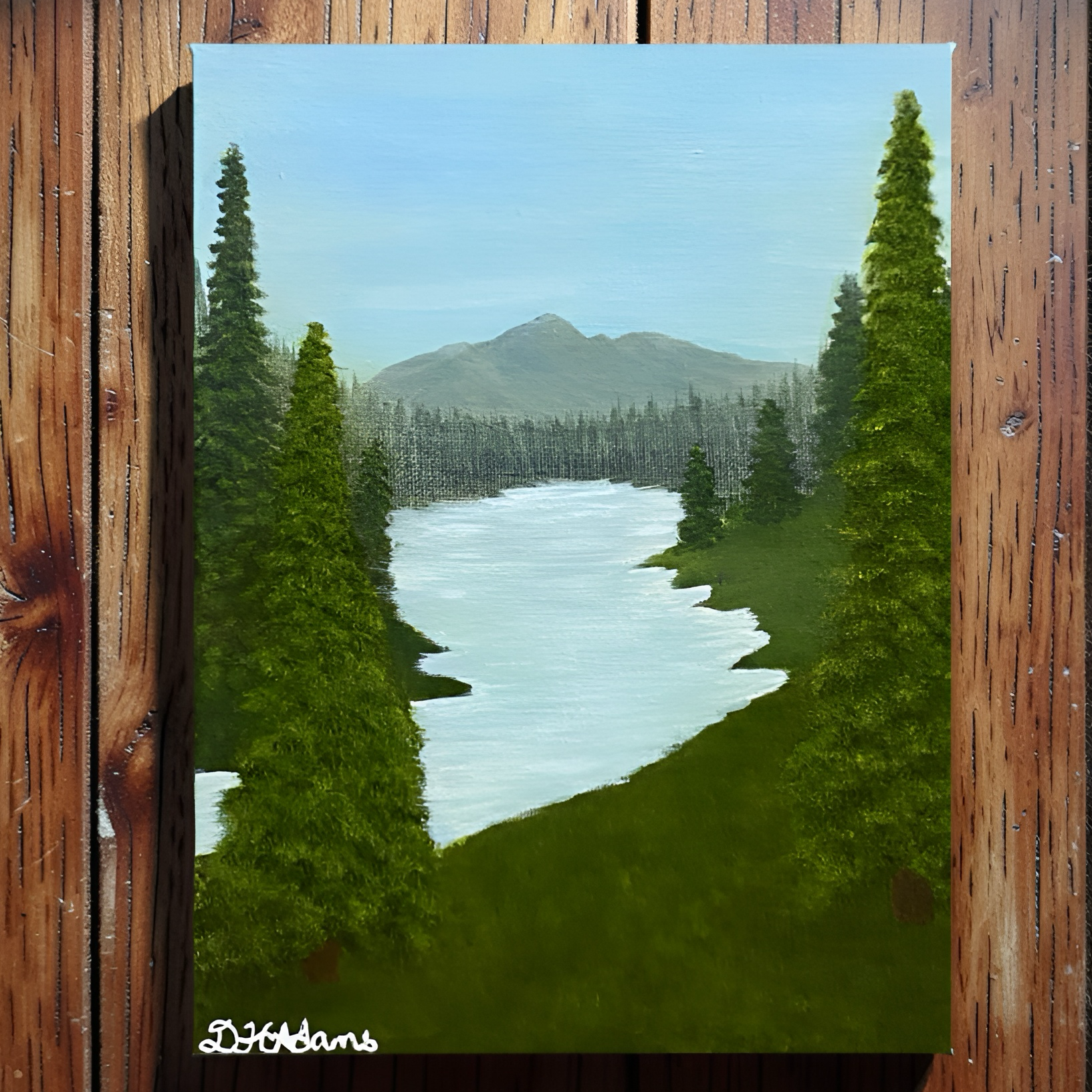 Mist-Kissed Solitude - Original Acrylic Painting