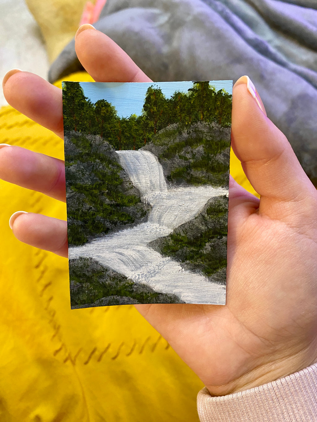 The Torrent’s Roar - Original ACEO Art Card
