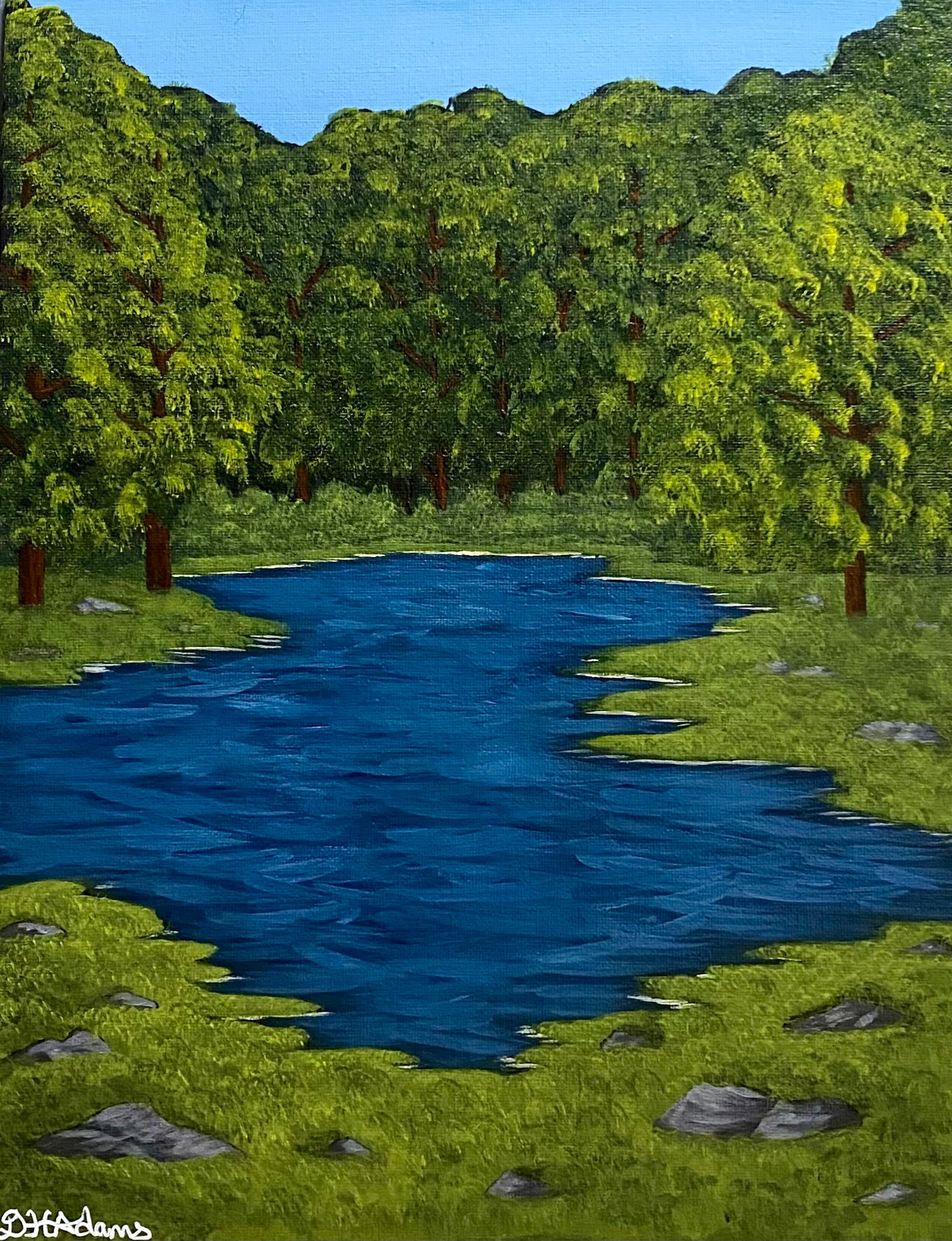 August Afternoon - Original Acrylic Painting