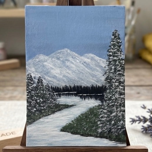 Where the Cold Rests - Original ACEO Art Card