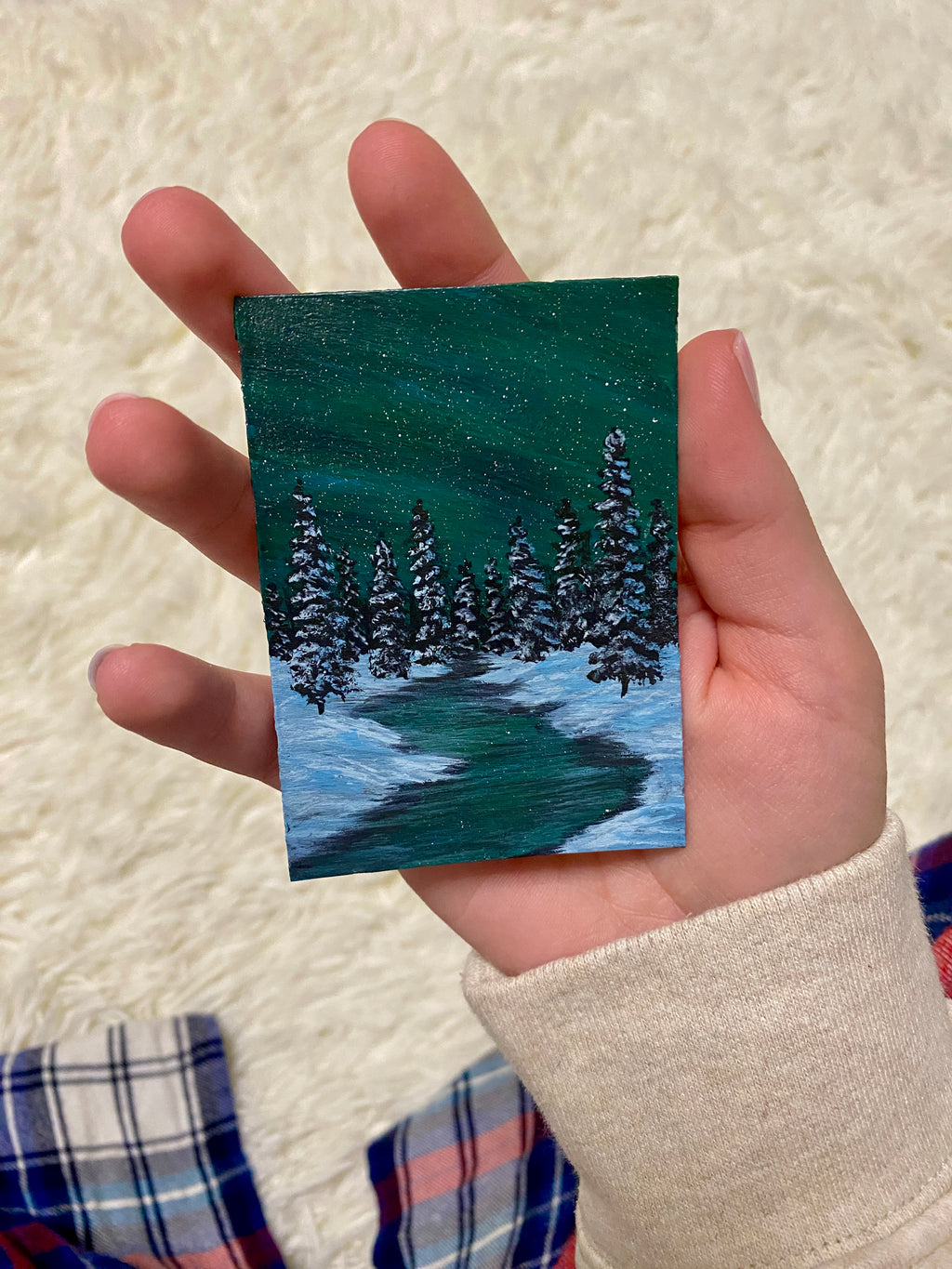 Deep Freeze Divinity - Original ACEO Art Card