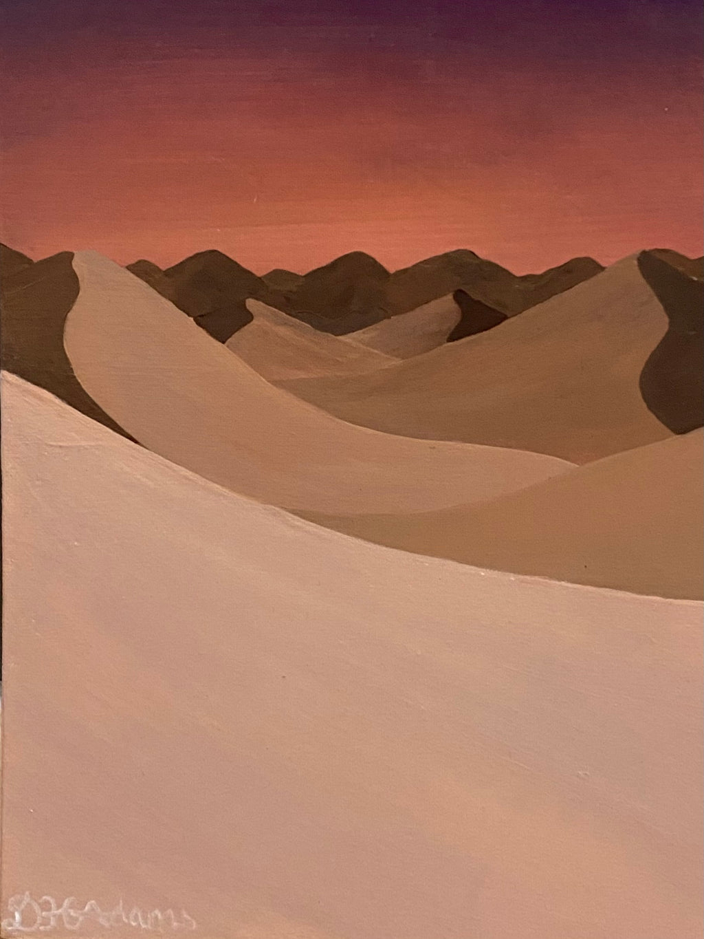 Where the Earth Folds - Original Acrylic Painting