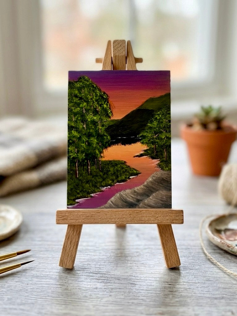 The Last Light of Nowhere - Original ACEO Art Card