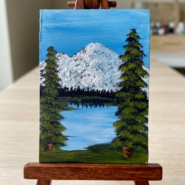Sentinel Summit - Original ACEO Art Card