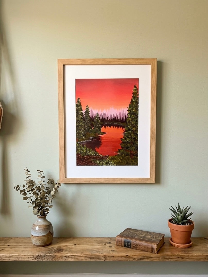 The Crimson Veil - Art Print