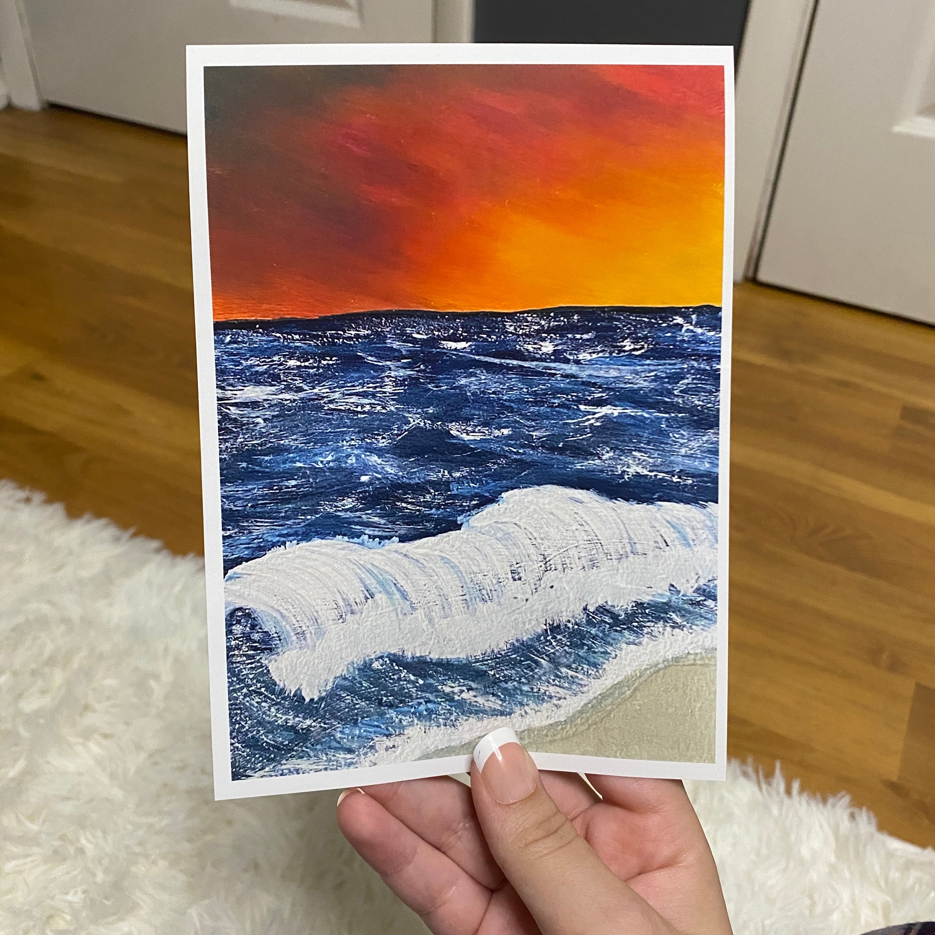 Embers Over the Inlet - Art Print