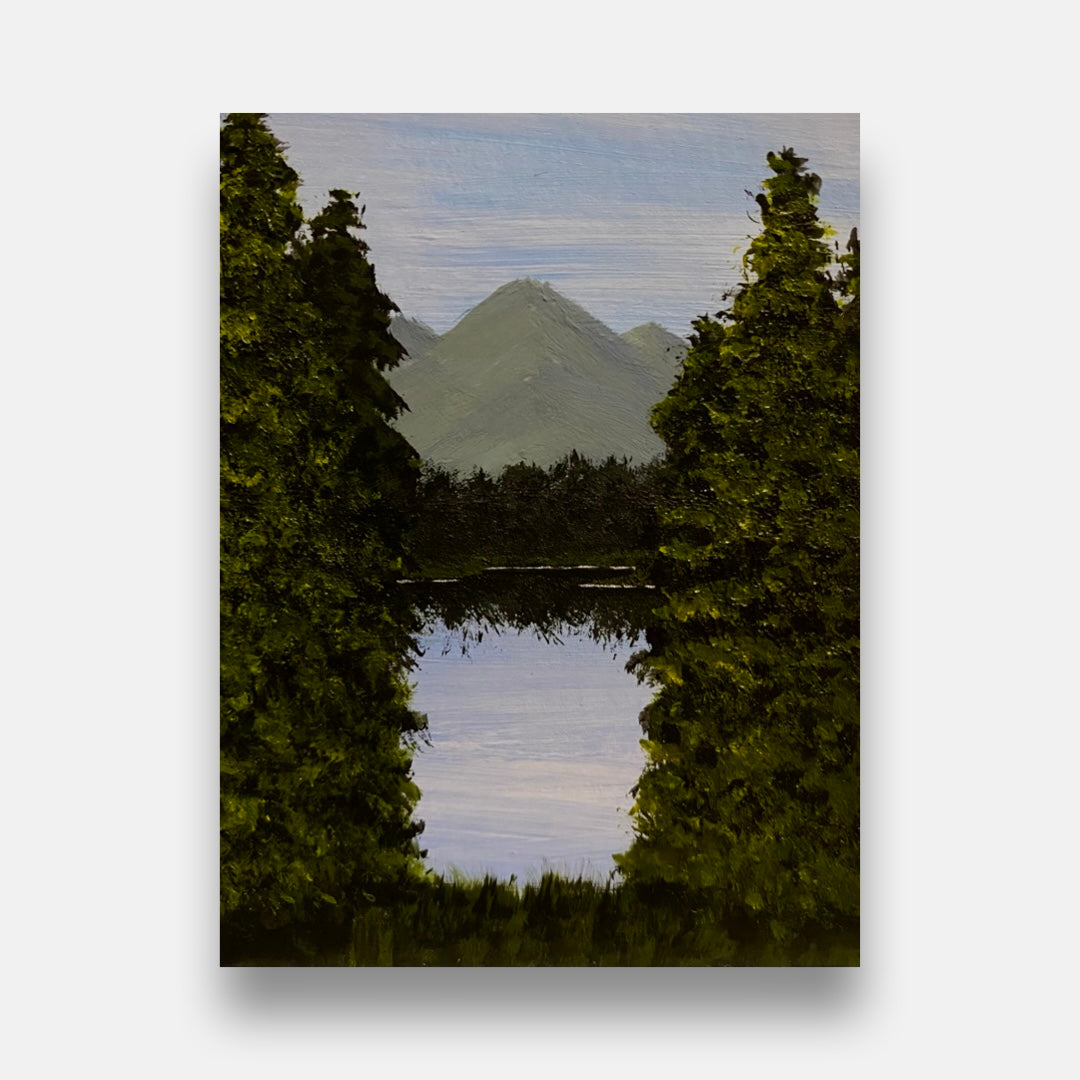 Solace in the Trees - Original ACEO Art Card