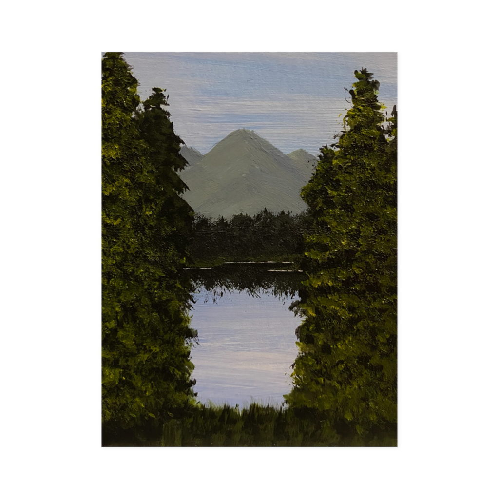 Solace in the Trees - Original ACEO Art Card