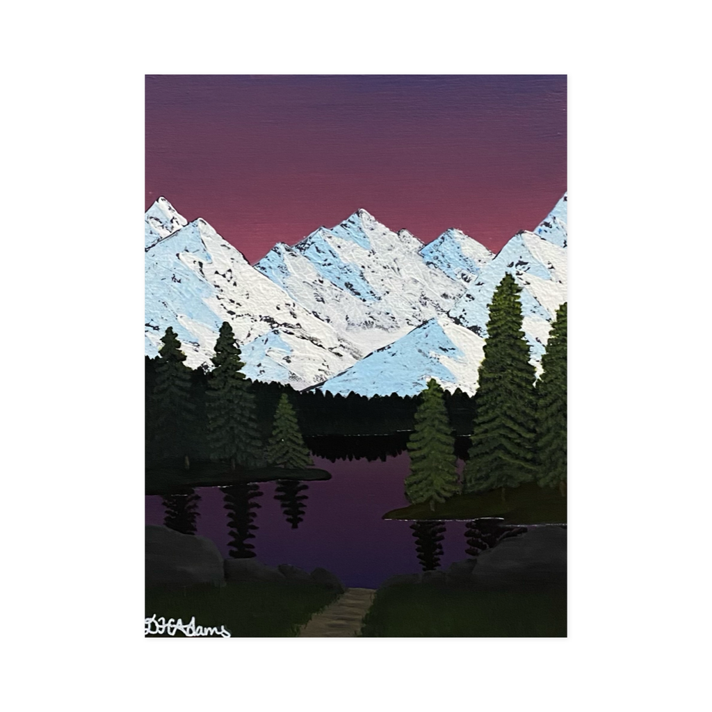 Where the Mountains Dream - Original Acrylic Painting