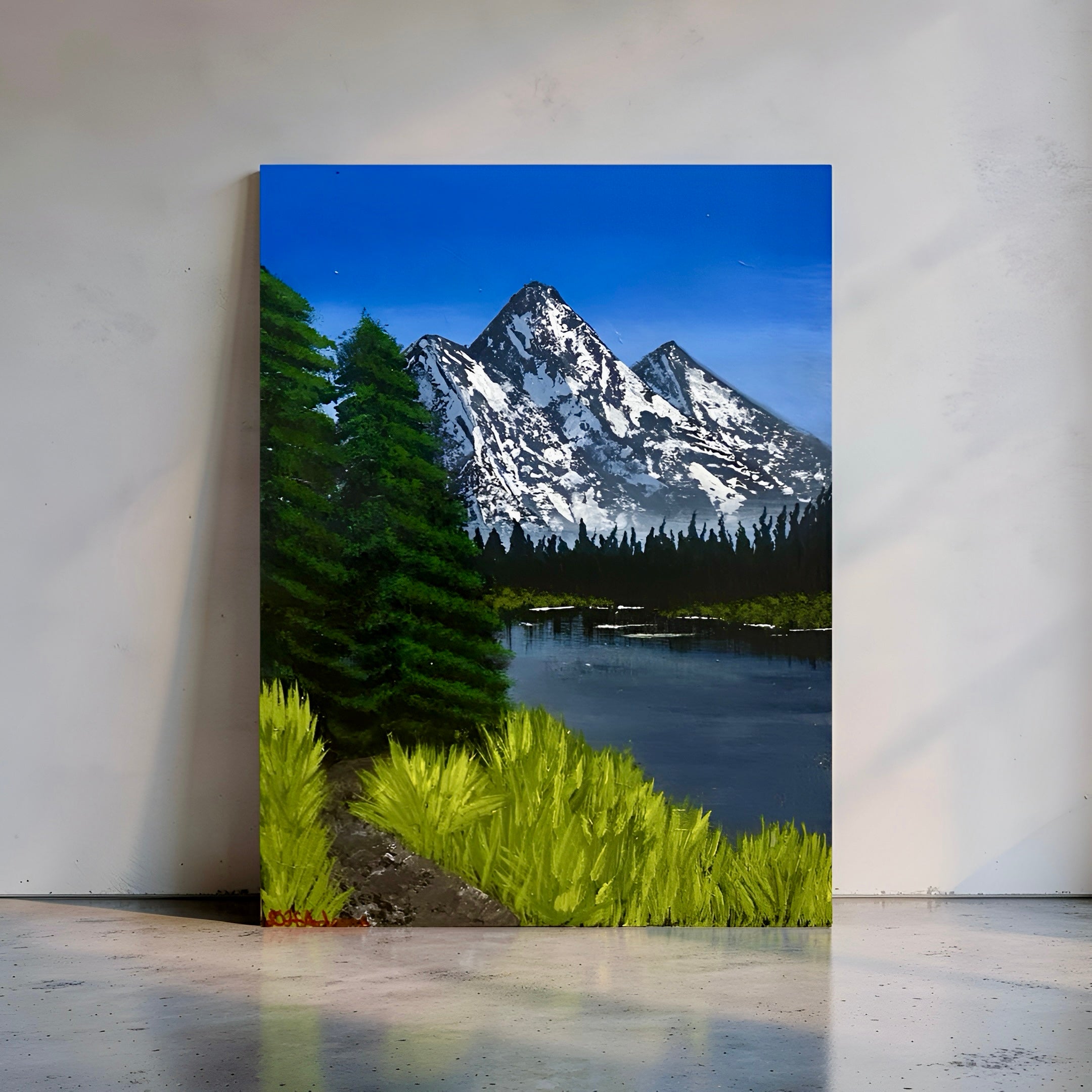 Still Waters, Sleeping Giants - Original Acrylic Painting