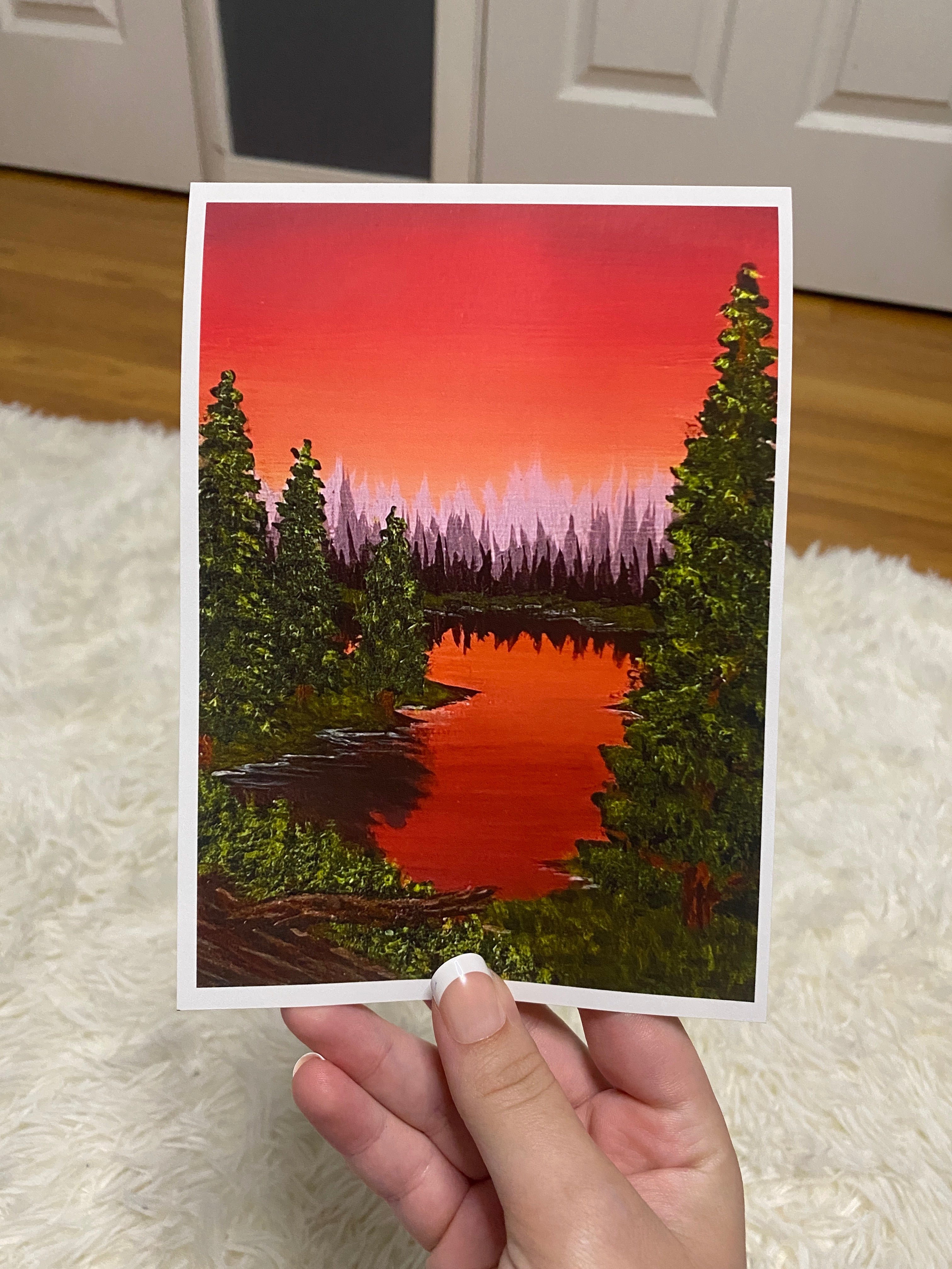 The Crimson Veil - Art Print