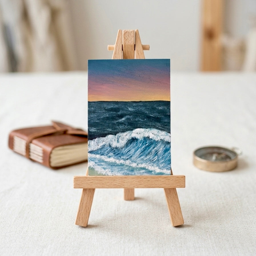 Daybreak on the Deep - Original ACEO Art Card