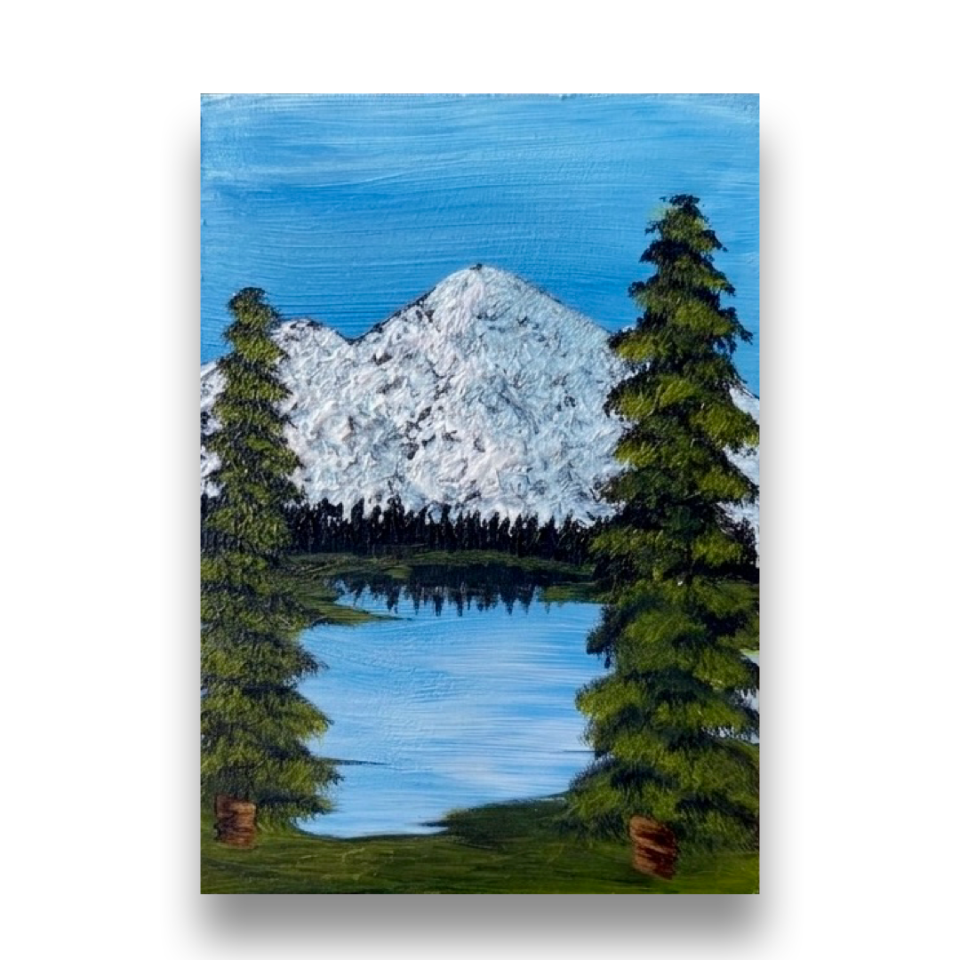 Sentinel Summit - Original ACEO Art Card