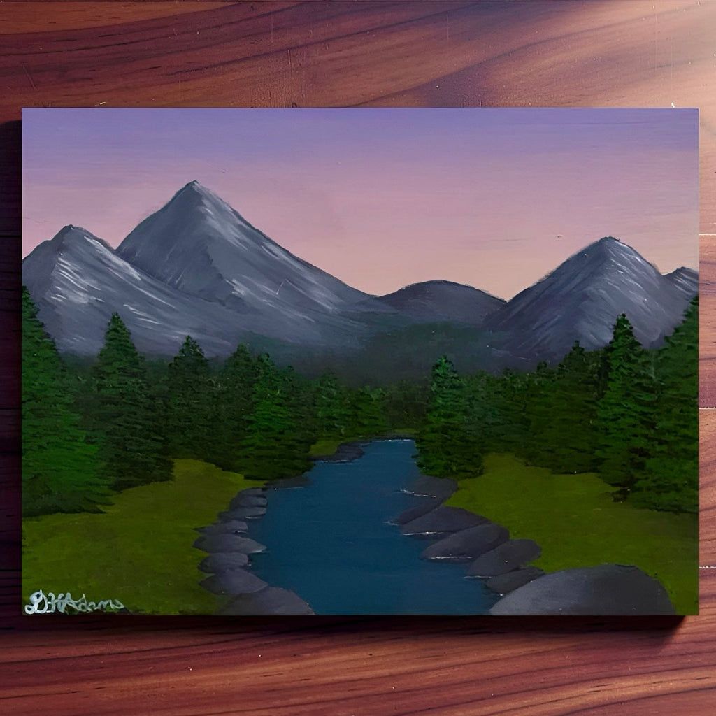 Twilight’s Quiet Descent - Original Acrylic Painting