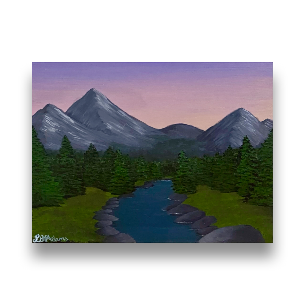 Twilight’s Quiet Descent - Original Acrylic Painting