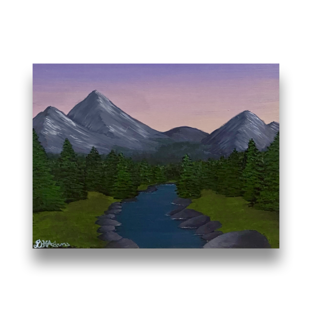 Twilight’s Quiet Descent - Original Acrylic Painting