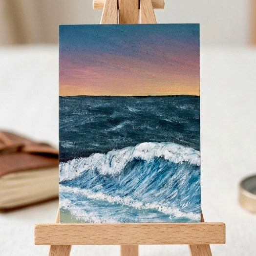Daybreak on the Deep - Original ACEO Art Card