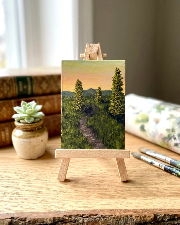 Morning in the Meadow - Original ACEO Art Card