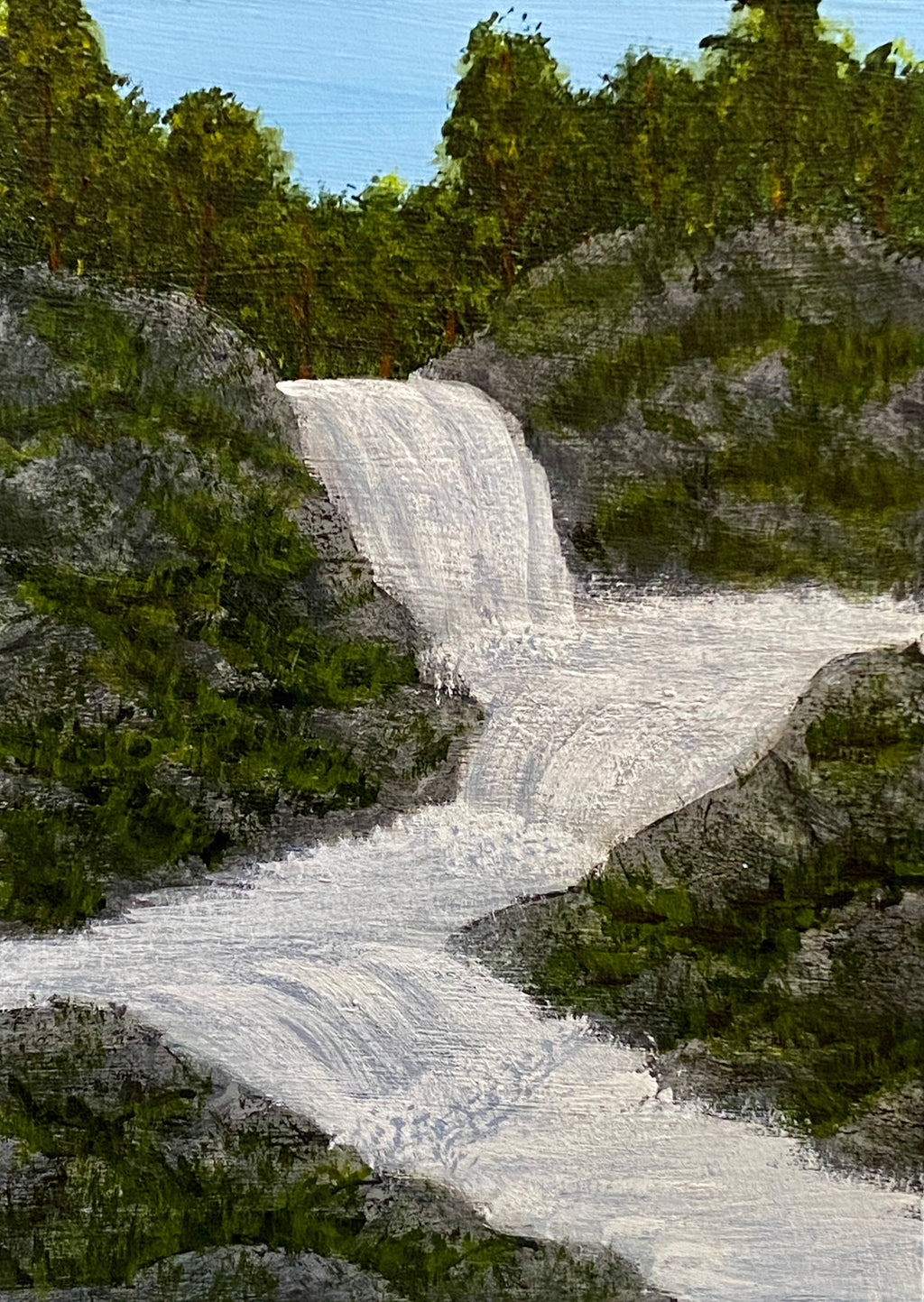 The Torrent’s Roar - Original ACEO Art Card