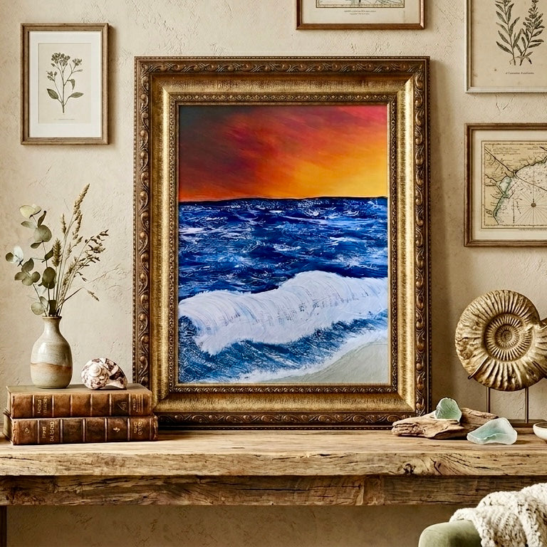 Embers Over the Inlet - Limited Edition Art Print