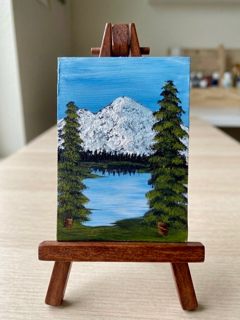 Sentinel Summit - Original ACEO Art Card