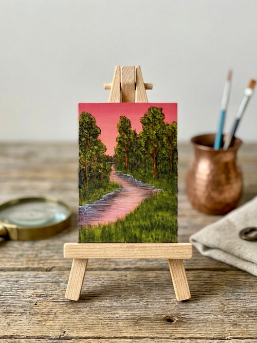 Crimson Creek Canopy - Original ACEO Art Card