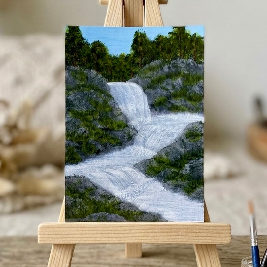The Torrent’s Roar - Original ACEO Art Card