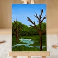 Something Waits Beyond the Green - Original ACEO Art Card
