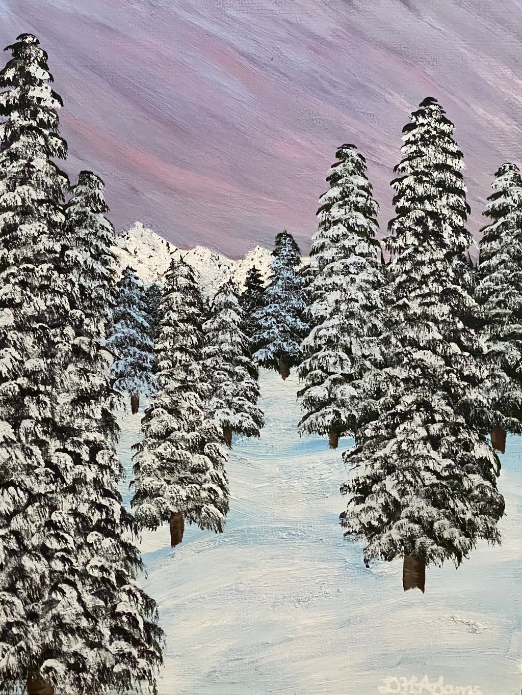 Sub-Zero Silence - Original Acrylic Painting