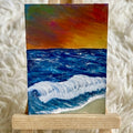Embers Over the Inlet - Original ACEO Art Card