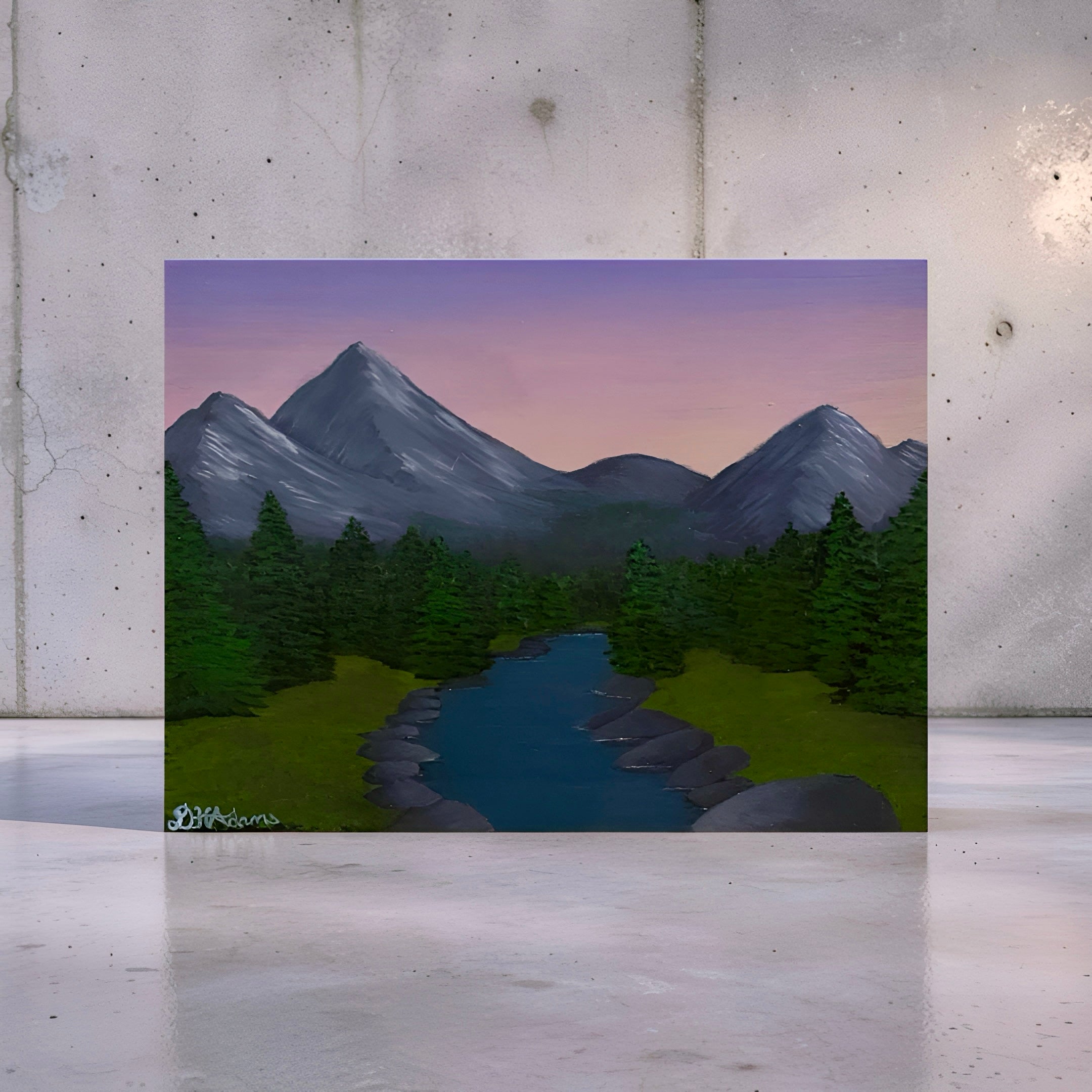 Twilight’s Quiet Descent - Original Acrylic Painting