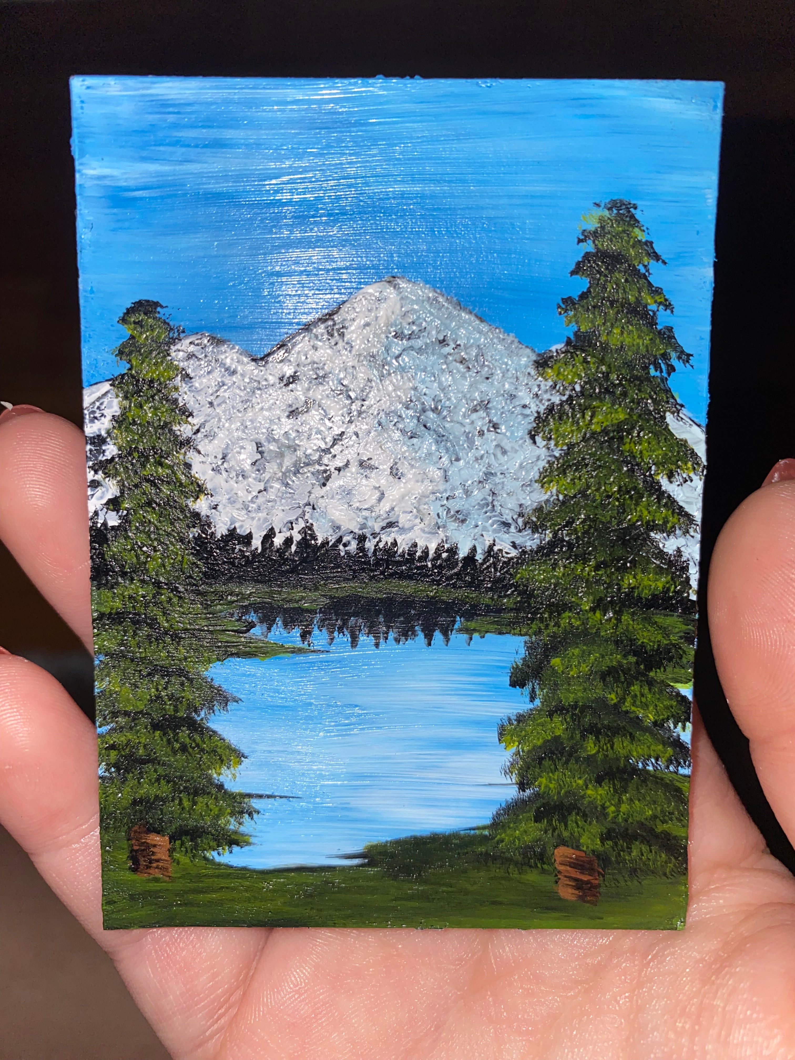 Sentinel Summit - Original ACEO Art Card