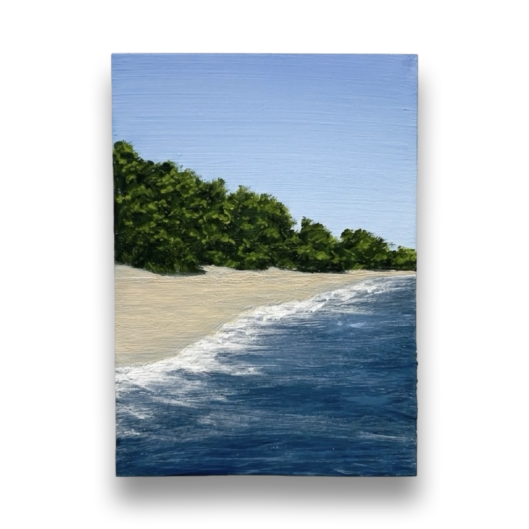 Sun Soaked Solitude - Original ACEO Art Card