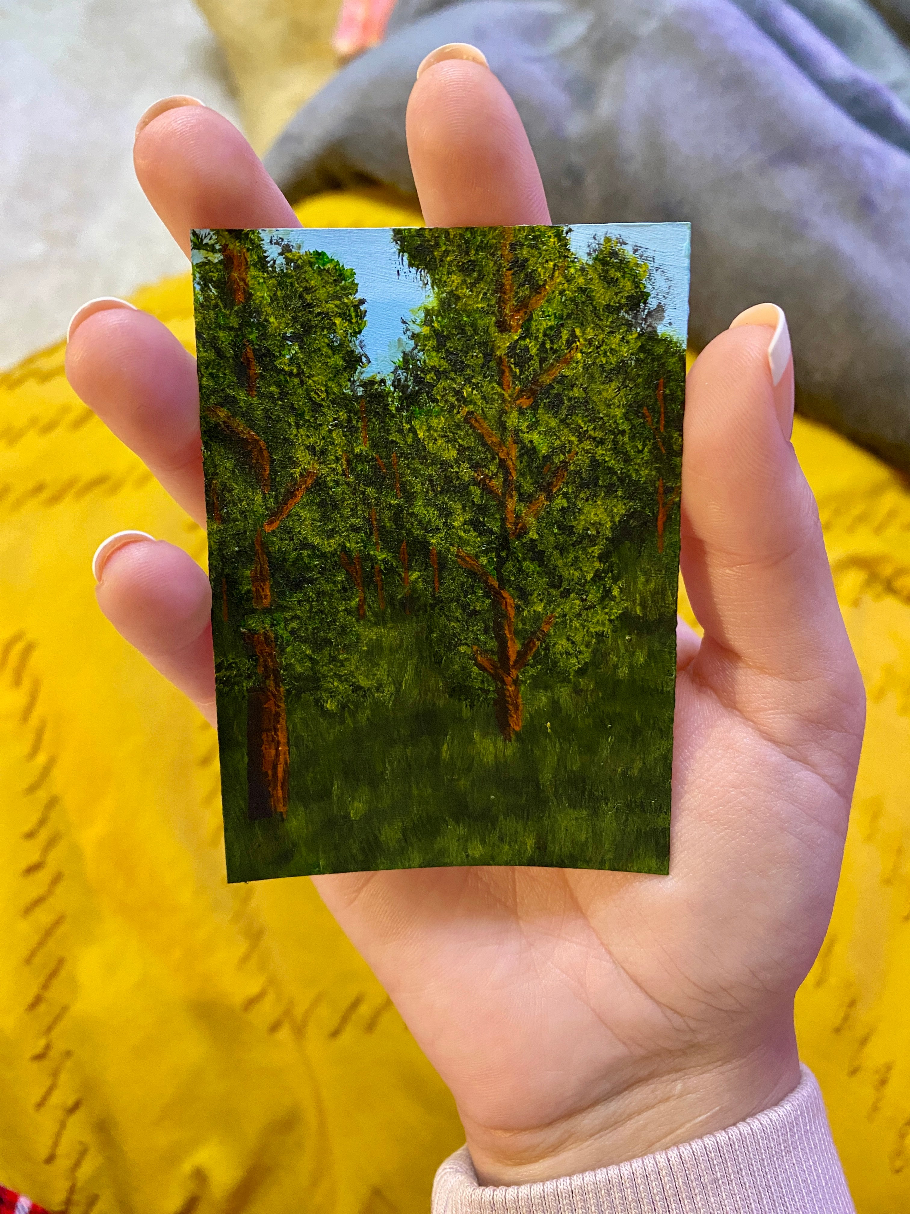 The Secret Thicket - Original ACEO Art Card