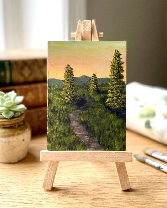 Morning in the Meadow - Original ACEO Art Card