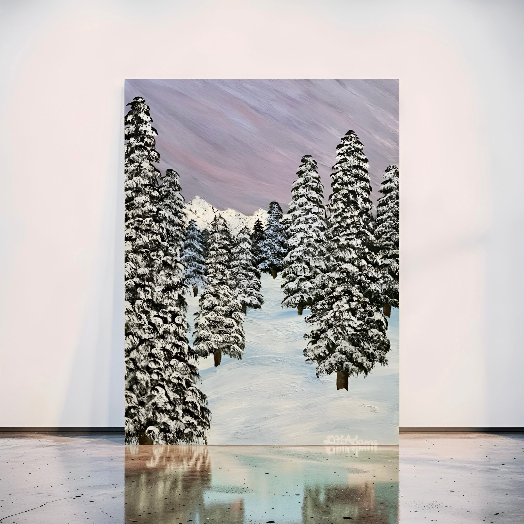 Sub-Zero Silence - Original Acrylic Painting