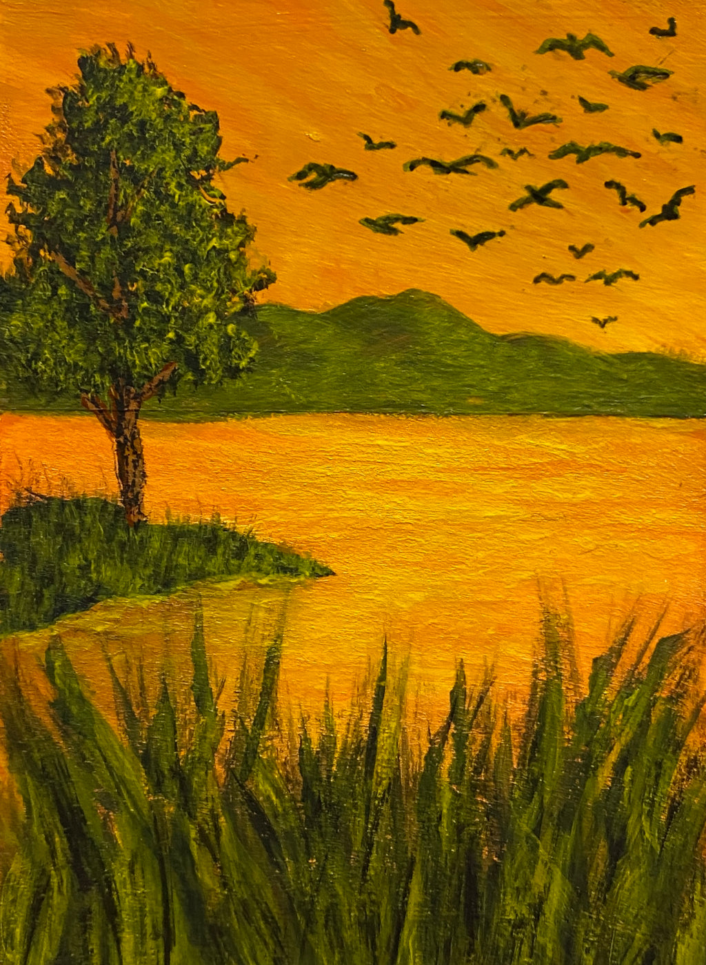 Embers of the Dying Day - Original ACEO Art Card