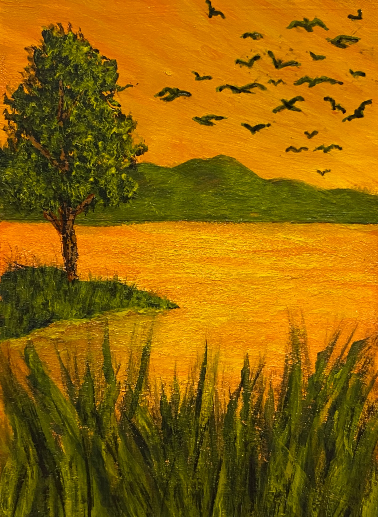 Embers of the Dying Day - Original ACEO Art Card
