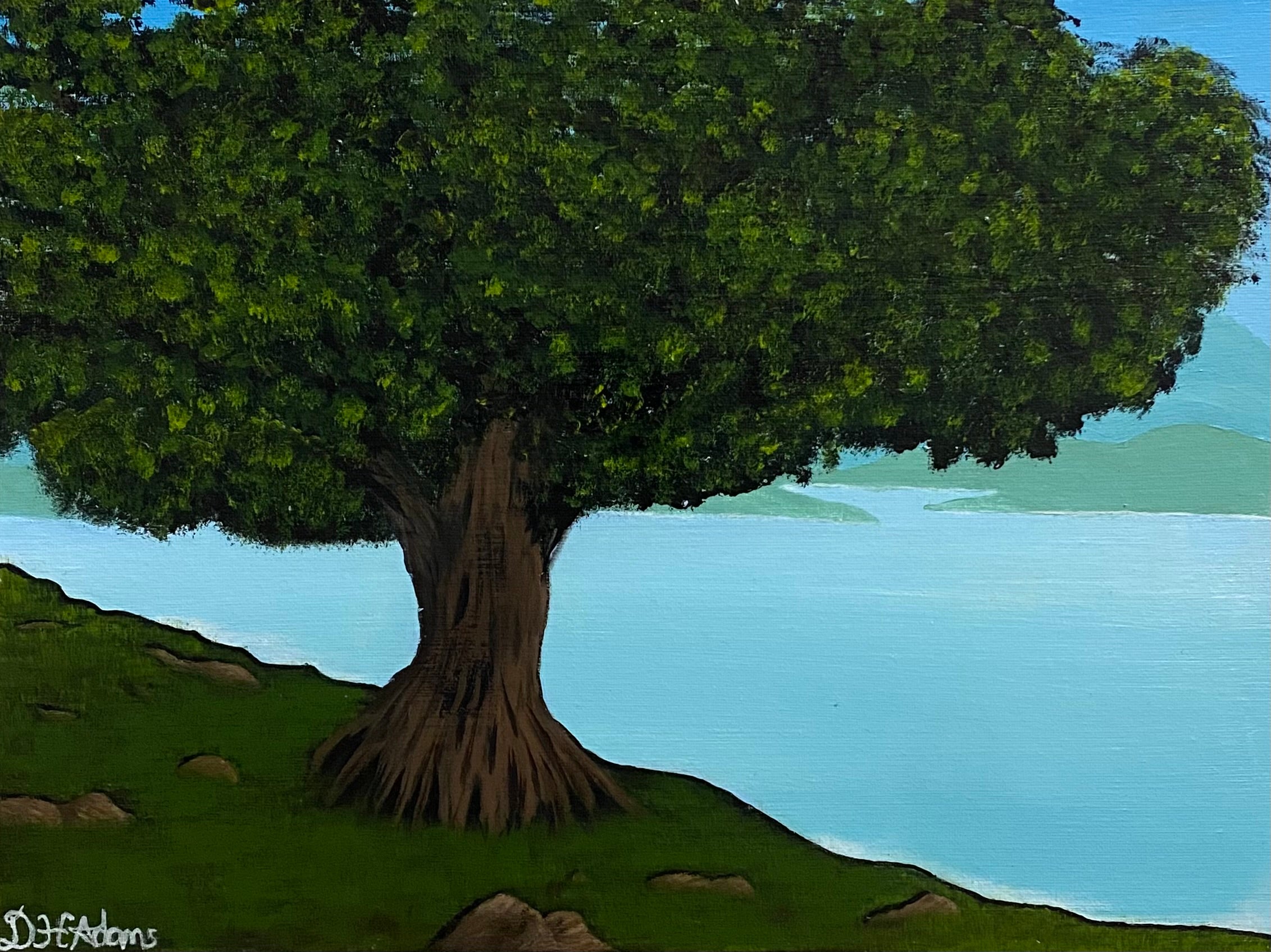 Sentinel of the Shore - Original Acrylic Painting