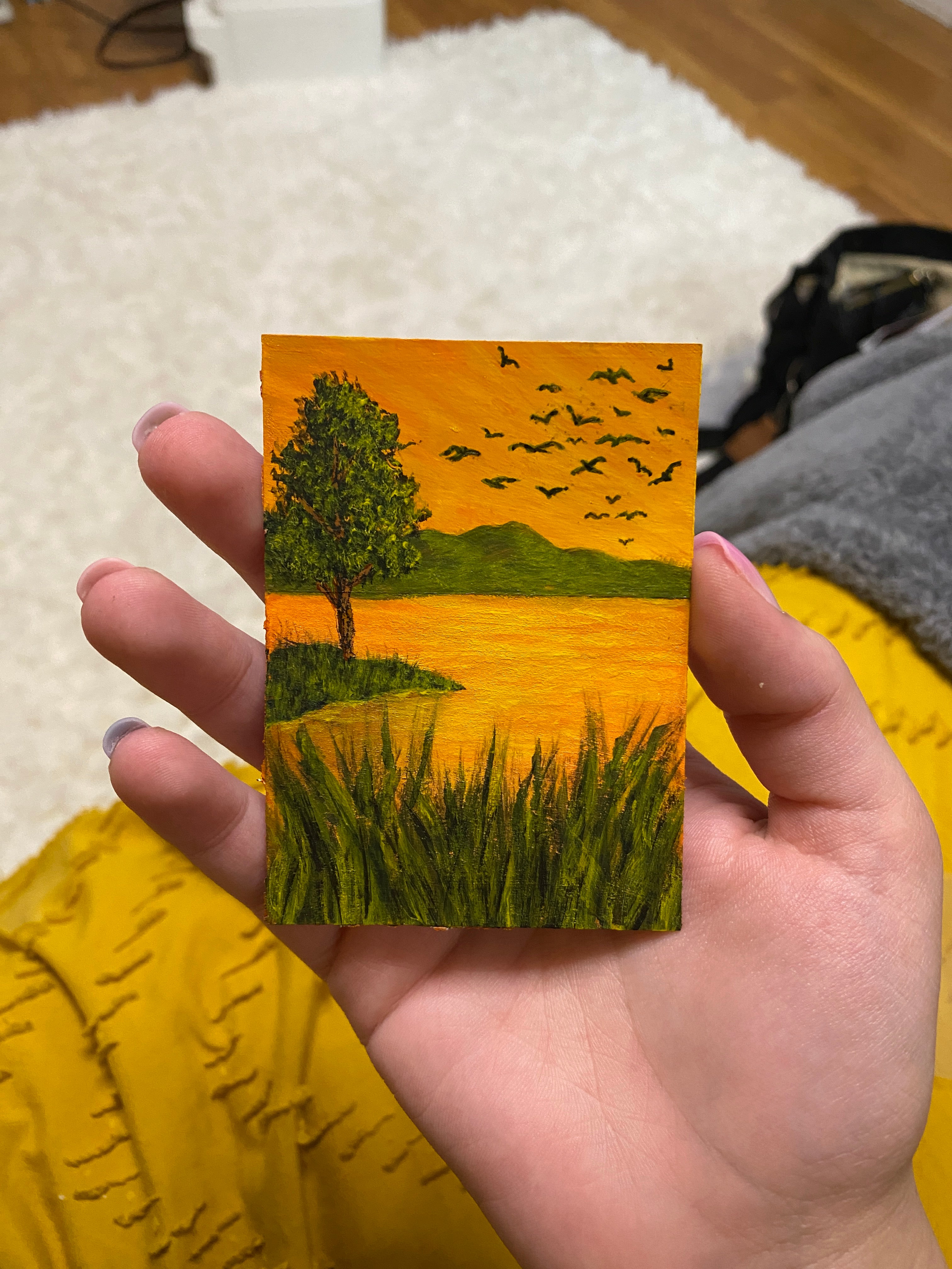 Embers of the Dying Day - Original ACEO Art Card