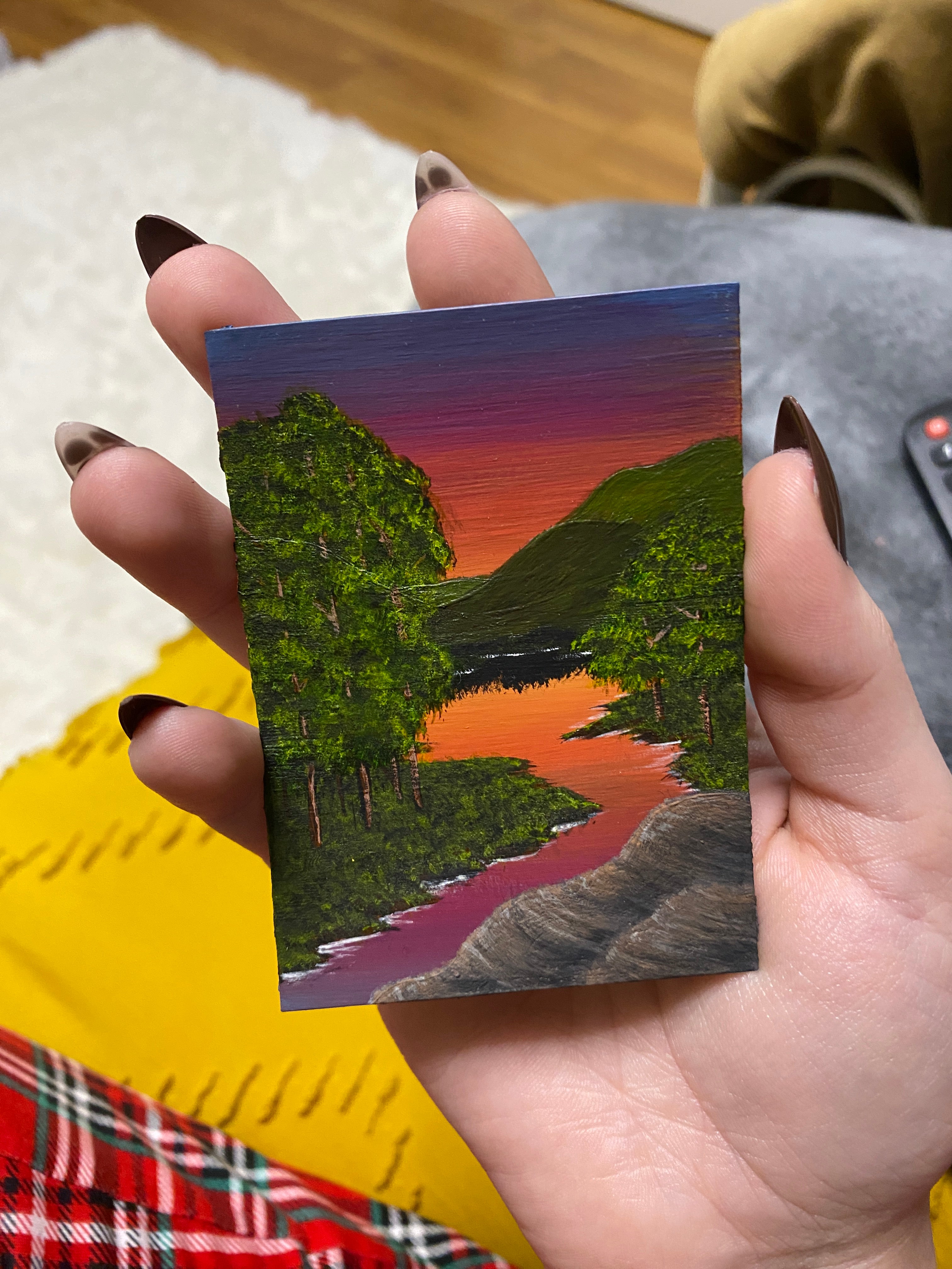 The Last Light of Nowhere - Original ACEO Art Card