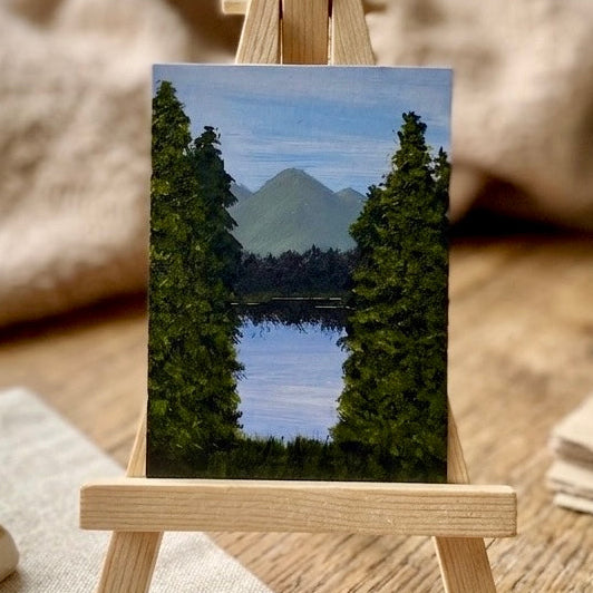 Solace in the Trees - Original ACEO Art Card