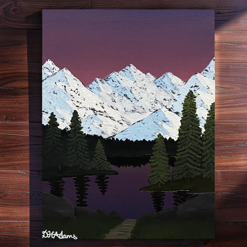 Where the Mountains Dream - Original Acrylic Painting