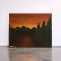 Where the Forest Holds the Fire - Original Acrylic Painting