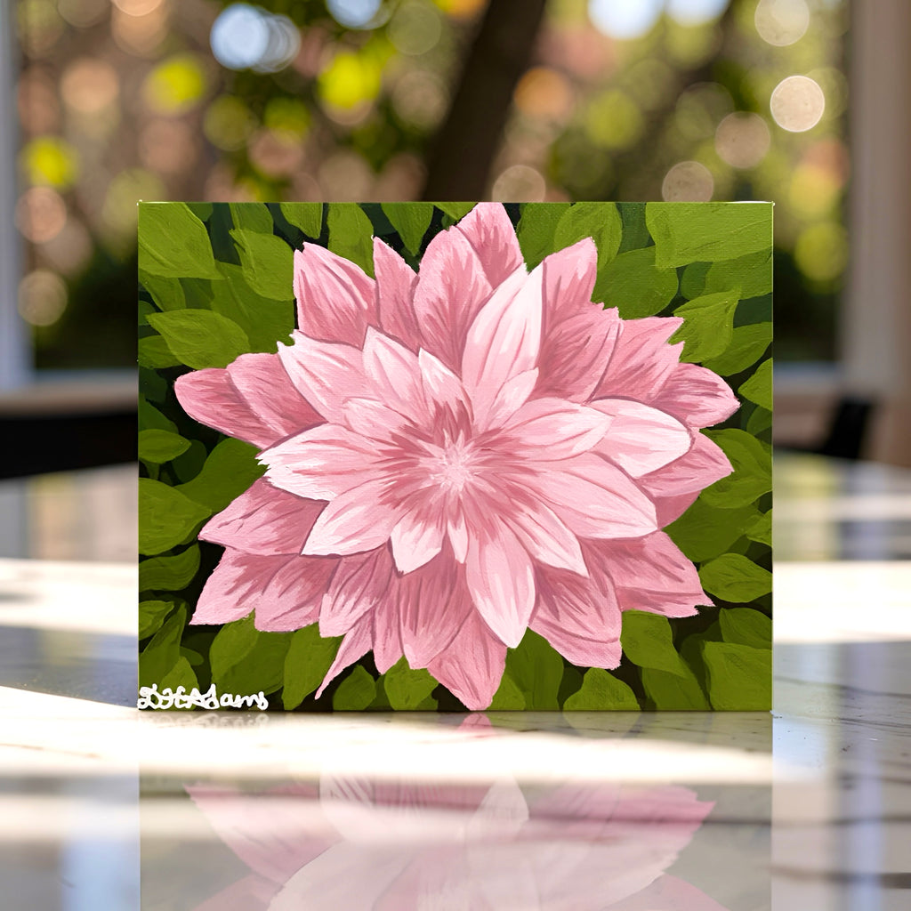 Blushing Bloom - Original Acrylic Painting