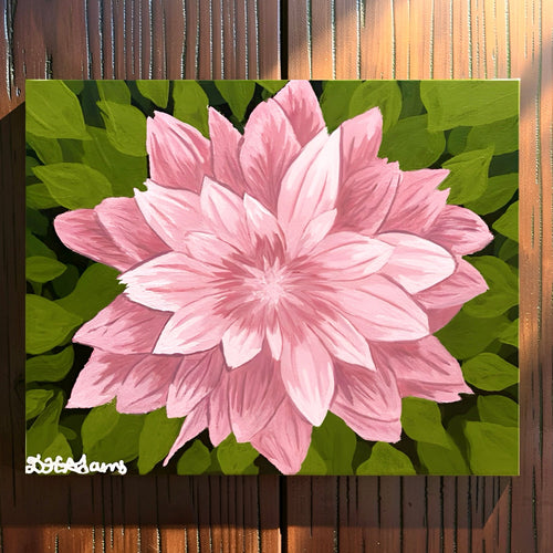 Blushing Bloom - Original Acrylic Painting