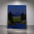Midnight’s Threshold - Original Acrylic Painting
