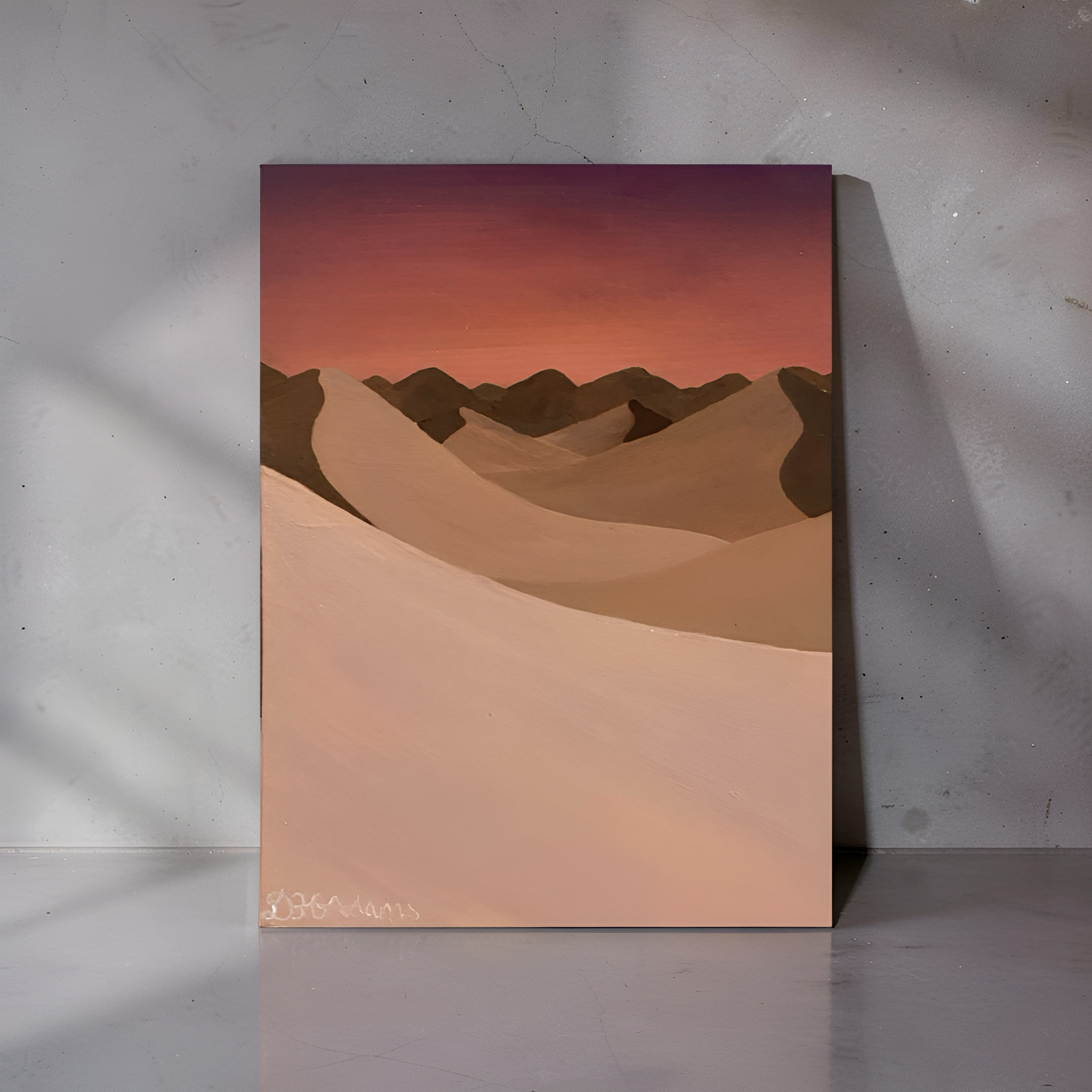 Where the Earth Folds - Original Acrylic Painting